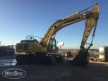 Side of used Excavator